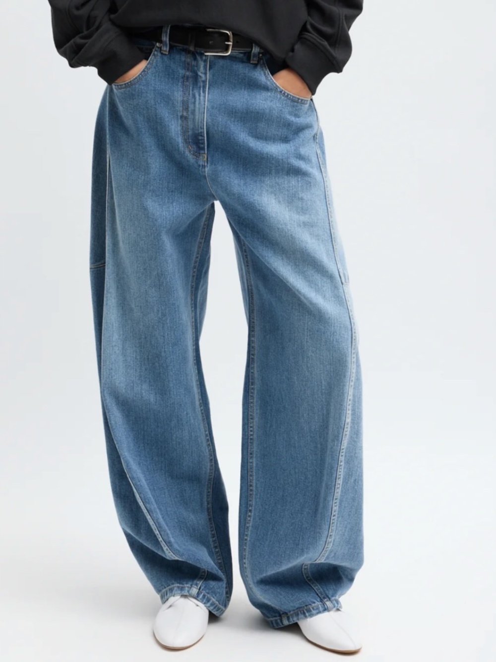 Tibi Barrel Jean